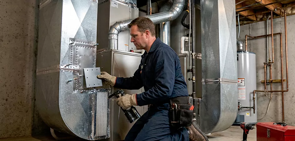 Supply and Return Plenum Repair in Bloomfield