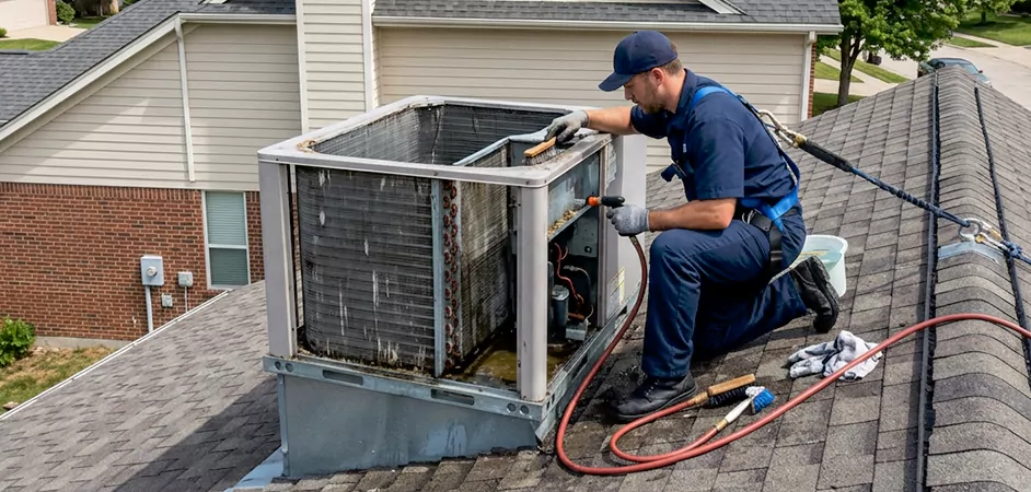 Rooftop Unit Cleaning in Bloomfield