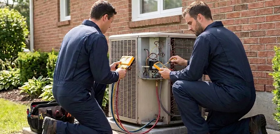 Heat Pump Inspection in Bloomfield